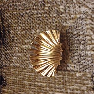 4/$40 Gold Metallic Shell-Shaped Hair Claw